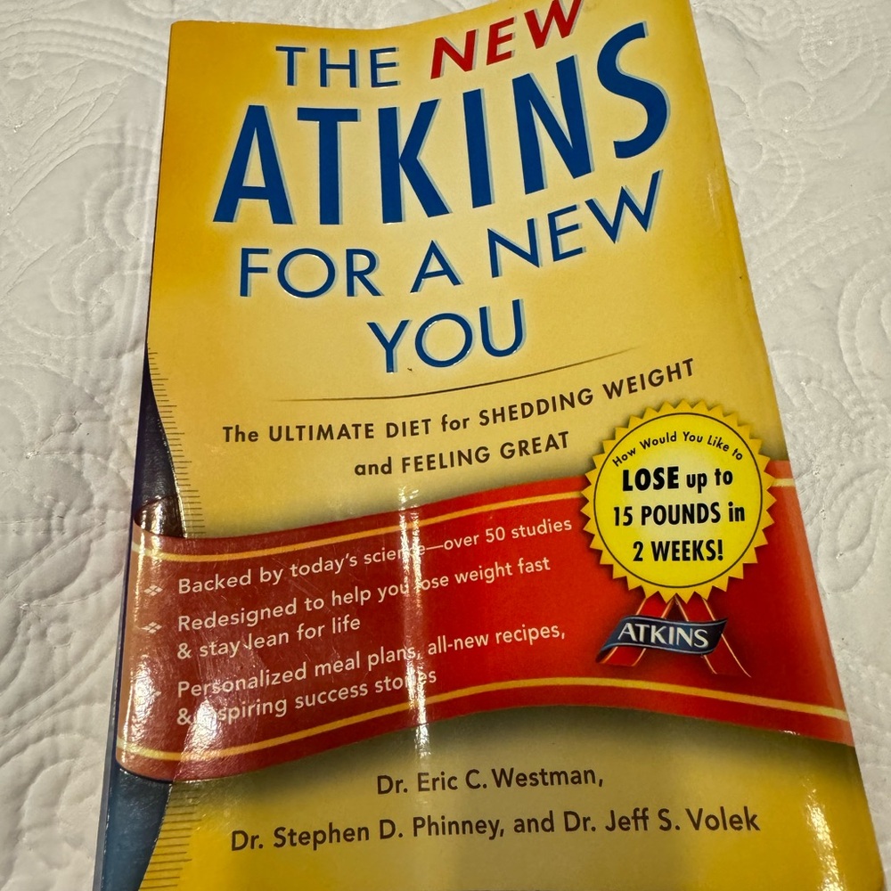 Book: The NEW Atkins For A New You, copyright 2010, used